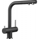 Grifo de cocina BLANCO FONTAS-S II ANTRACITA. 525200. Antracita, extraible. Sobre encimera
